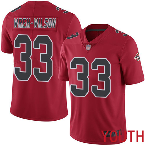 Atlanta Falcons Limited Red Youth Blidi Wreh-Wilson Jersey NFL Football #33 Rush Vapor Untouchable